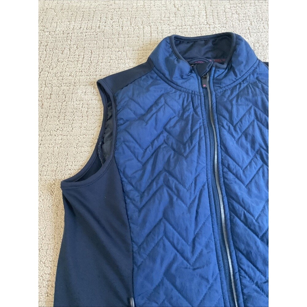 Active Essentials By Tchibo Blue Vest Jacket Light Weight Zipper. Size Med. EUC - Picture 4 of 11